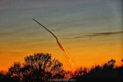 sunset-contrail